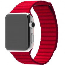 Ремінець для Apple Watch 38/41mm Leather Loop Series 1:1 Original (Red)