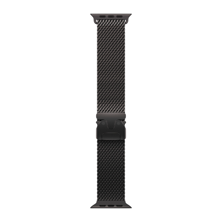 Apple Watch Ultra 4 GPS + LTE, 49mm Black Titanium Case with Black Titanium Milanese Loop - L