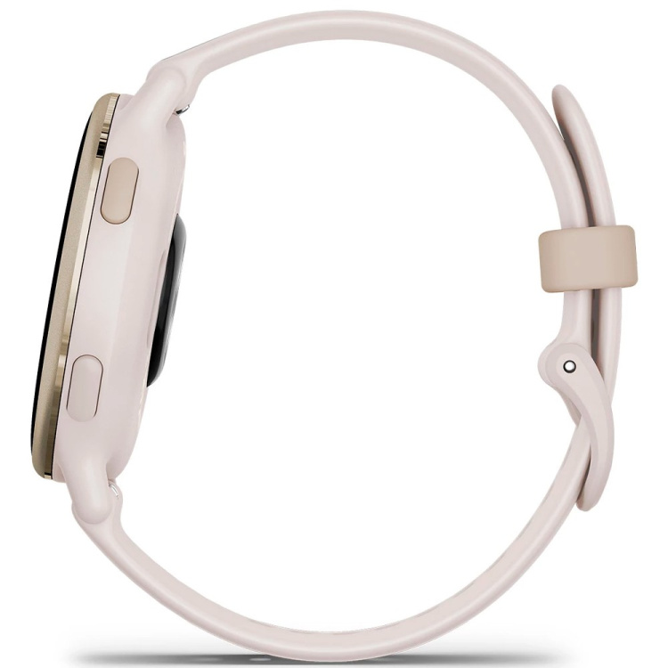 Garmin Vivoactive 5 Cream Gold Aluminum Bezel with Ivory Case and Silicone Band (010-02862-11)