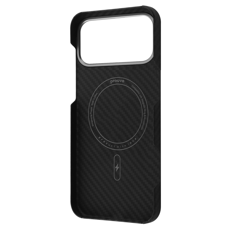 Чохол Proove Carbon Slim with Magnetic Ring iPhone 17 Pro Max Black (PCCSIP17PM02)