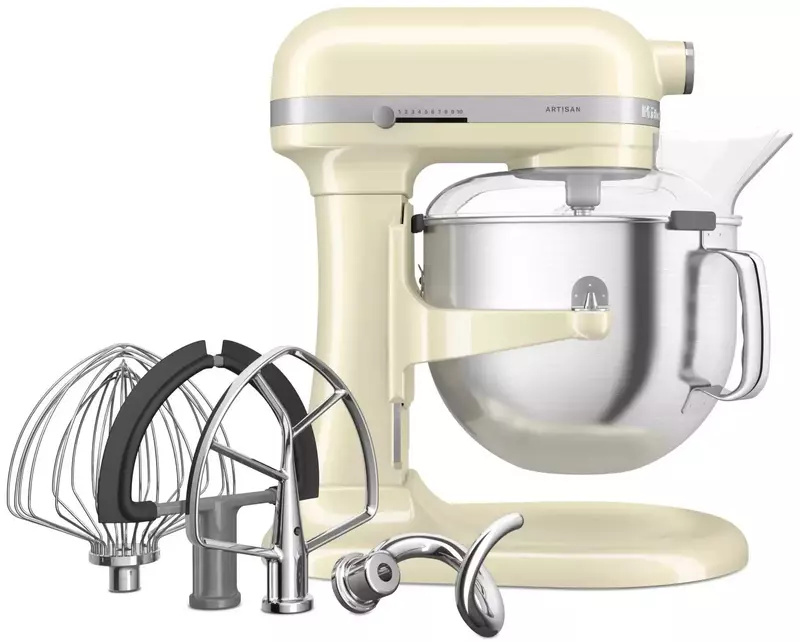 Планетарний міксер KitchenAid Artisan 6,6 л 5KSM70SHXEAC Almond Cream (UA)