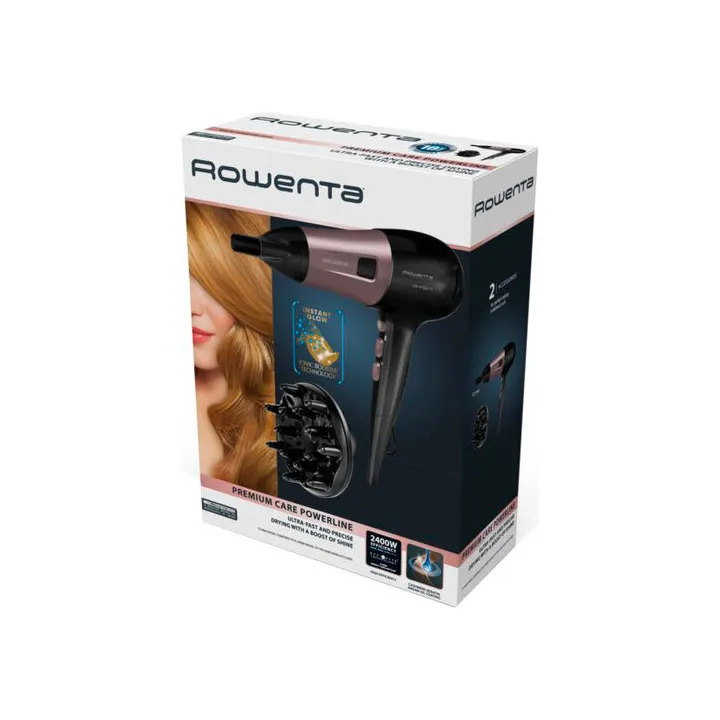 Фен Rowenta Powerline (Black/Pink) (CV5940F0)