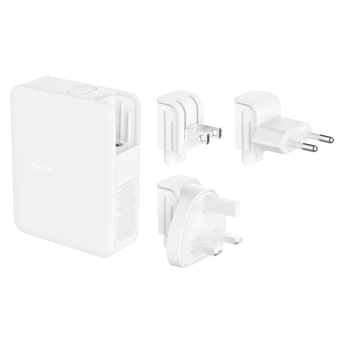 Блок живлення Belkin Home Charger 140W 3хUSB-С GAN PD PPS, USB-A White (WCH014BTWH)