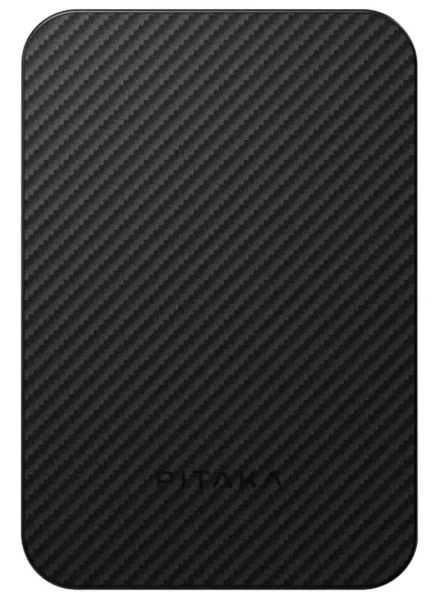Зарядний пристрій Power Bank Pitaka Aramid Fiber Magnetic Qi2 10000mAh (Twill Black/Grey) (PBQ2501)