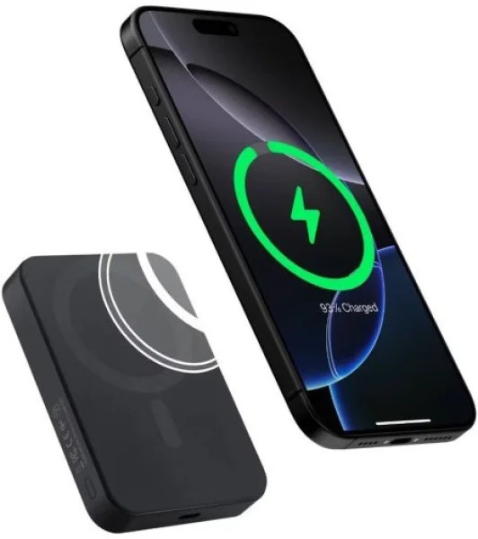 Зарядний пристрій Power Bank Pitaka Aramid Fiber Magnetic Qi2 10000mAh (Twill Black/Grey) (PBQ2501)