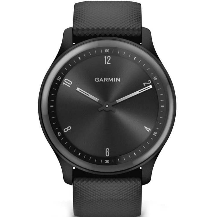 Garmin Vivomove Sport Black Case and Silicone Band with Slate Accents (010-02566-00) Garmin Vivomove Sport Black Case and Silicone Band with Slate Accents (010-02566-00)