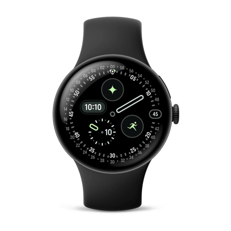 Смарт-часы Google Pixel Watch 4 45mm Matte Black Aluminum Case / Obsidian Active Band