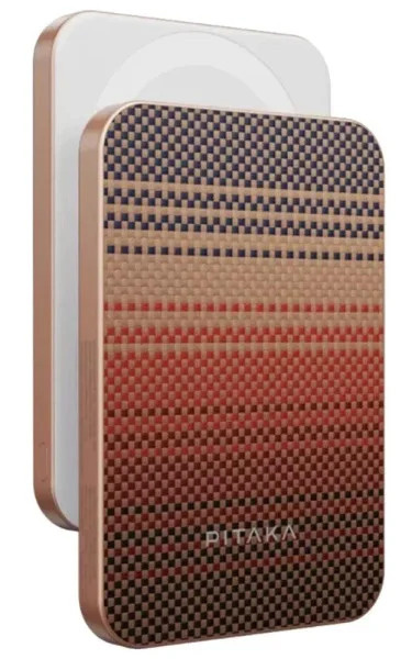 Зарядний пристрій Power Bank Pitaka Aramid Fiber Magnetic Qi2 10000mAh (Sunset) (PBQ2502)