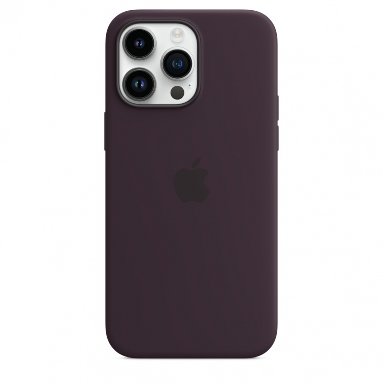 Чехол Apple Silicone Case для iPhone 14 Pro with MagSafe (Elderberry)