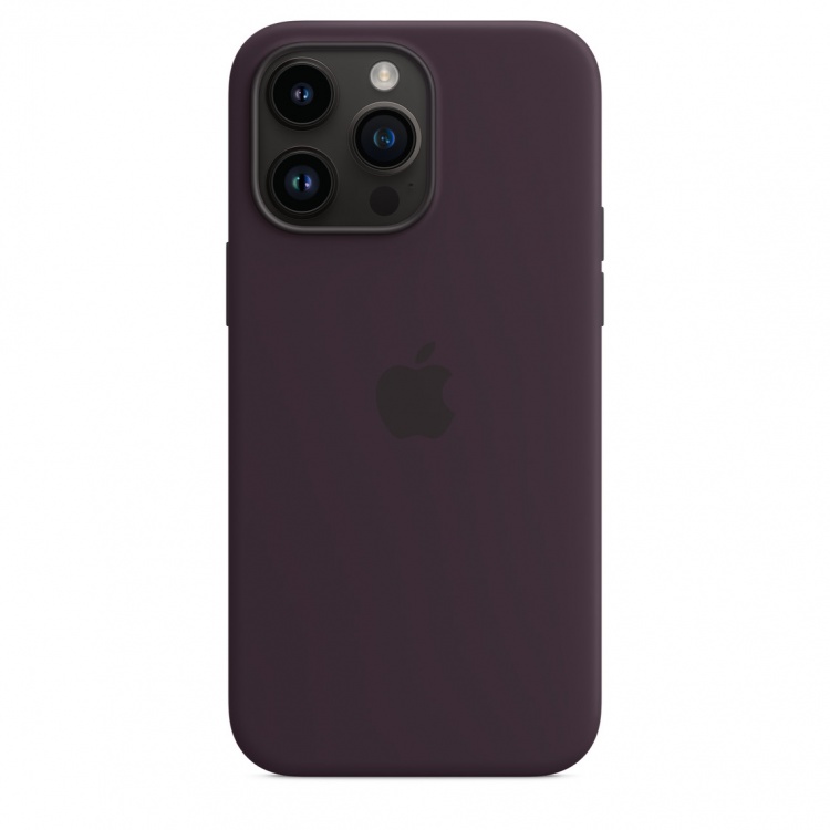 Чехол Apple Silicone Case для iPhone 14 Pro with MagSafe (Elderberry)