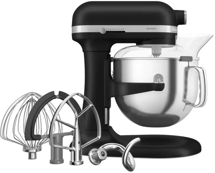 Планетарный миксер KitchenAid Artisan 6,6 л 5KSM70SHXEBM Cast Iron Black (UA) Планетарный миксер KitchenAid Artisan 6,6 л 5KSM70SHXEBM Cast Iron Black (UA)