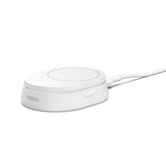Безпровідна зарядка Belkin 15 Вт Magnetic Stand Qi2 White (WIA008VFWH)