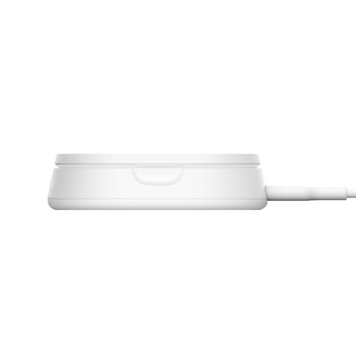 Безпровідна зарядка Belkin 15 Вт Magnetic Stand Qi2 White (WIA008VFWH)