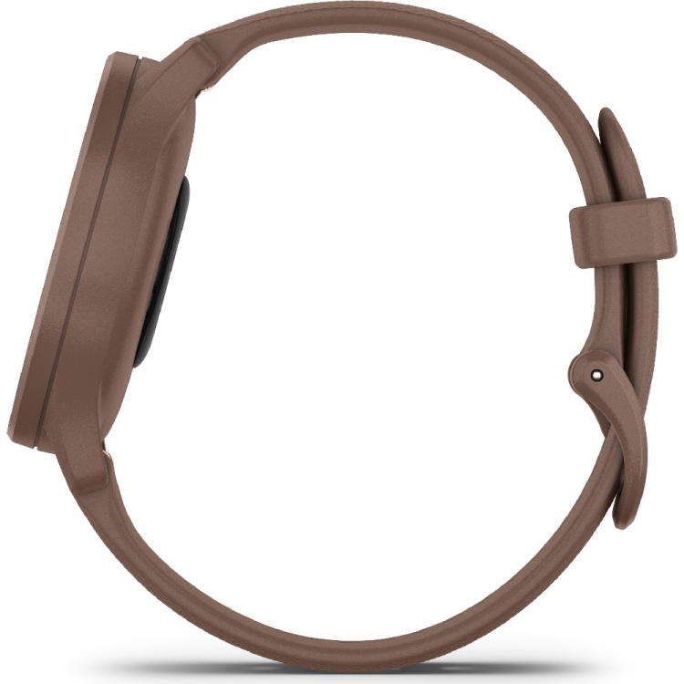 Garmin Vivomove Sport Cocoa Case and Silicone Band with Peach Gold Accents (010-02566-02)