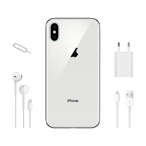 Apple iPhone X 64GB Silver бу (Стан 8/10) Apple iPhone X 64GB Silver бу (Стан 8/10)