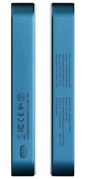 Зарядний пристрій Power Bank Pitaka Aramid Fiber Magnetic Qi2 10000mAh (Moonrise) (PBQ2503)