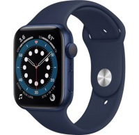 Apple Watch Series 6  44mm Blue Aluminum Case with Deep Navy Sport Band (M00J3) бу