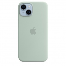 Чохол Apple Silicone Case для iPhone 14 with MagSafe (Succulent)