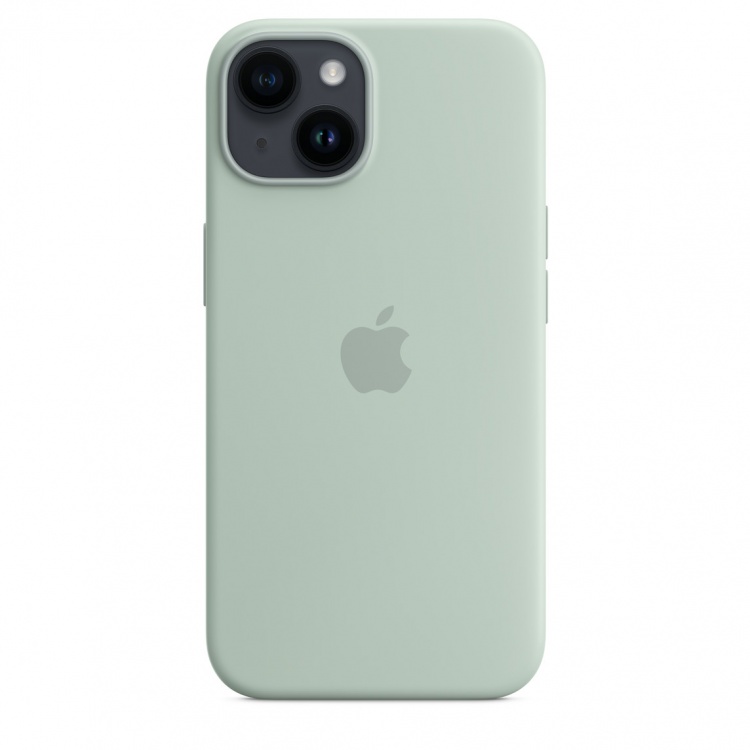 Чохол Apple Silicone Case для iPhone 14 with MagSafe (Succulent)