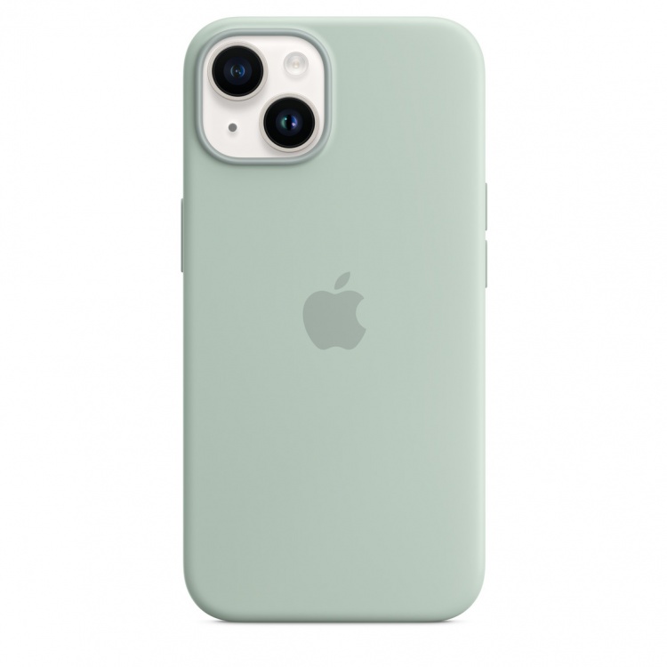 Чохол Apple Silicone Case для iPhone 14 with MagSafe (Succulent)