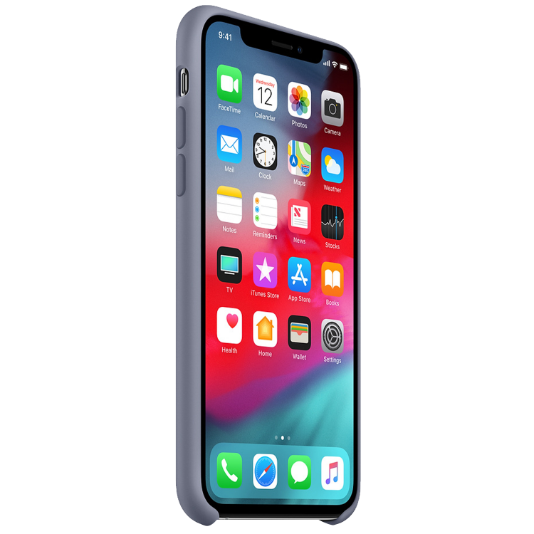 Чехол Smart Silicone Case для iPhone Xs Max Original (FoxConn) (Lavender Grey)