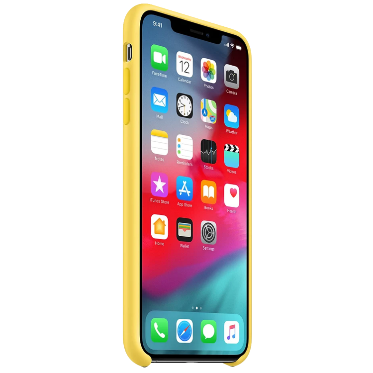 Чехол Smart Silicone Case для iPhone Xs Original (FoxConn) (Canary Yellow)