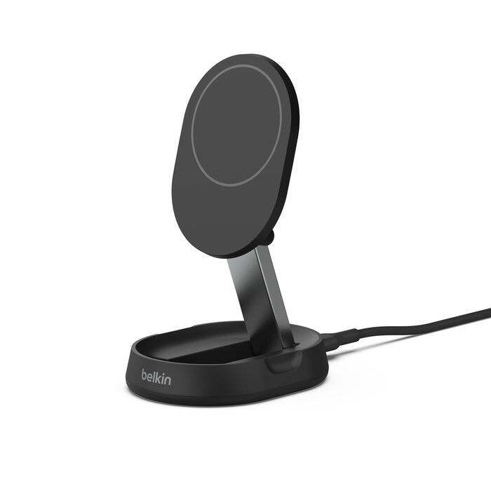Безпровідна зарядка Belkin 15 Вт Magnetic Stand Qi2 Black (WIA008VFBK)
