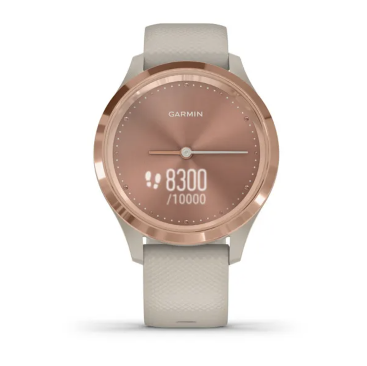 Garmin Vivomove 3S Rose Gold Stainless Steel Bezel with Navy Case and Silicone Band (010-02238-03/23)