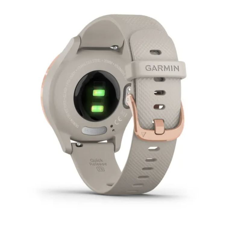 Garmin Vivomove 3S Rose Gold Stainless Steel Bezel with Navy Case and Silicone Band (010-02238-03/23)