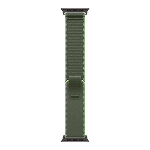 Apple Watch Ultra 3 GPS + Cellular, 49mm Black Titanium Case with Green/Neon Trail Loop - S/M