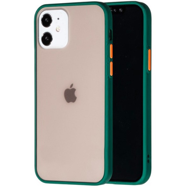 Чехол Matte для iPhone 12 Mini (Dark Green)