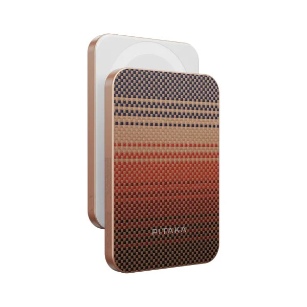 Зарядний пристрій Power Bank Pitaka Aramid Fiber Magnetic Qi2 5000mAh (Sunset) (PBQ2403)