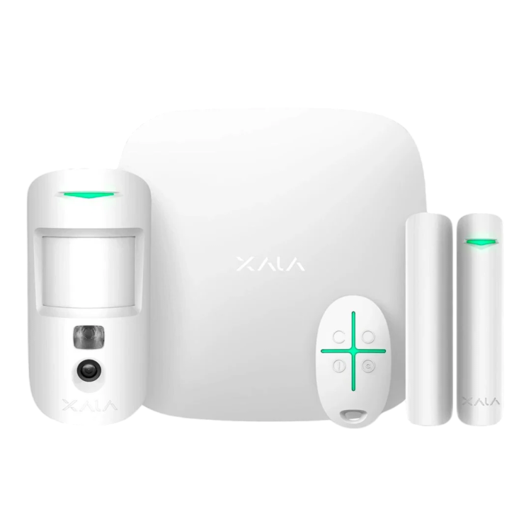 Комплект охранной сигнализации Ajax StarterKit Cam Plus White