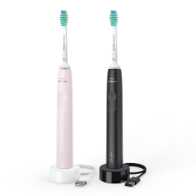 Набор зубных электрощеток Philips Sonicare 3100 series (Pink/Black) (HX3675/15)