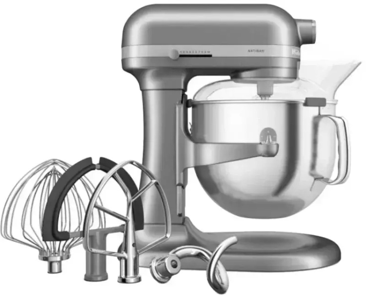Планетарный миксер KitchenAid Artisan 6,6 л 5KSM70SHXECU Silver (UA)