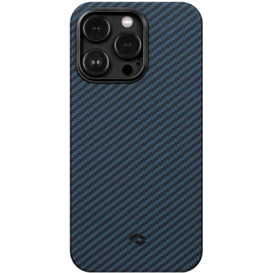 Чохол Pitaka для iPhone 14 Pro MagEZ 3 Twill 600D (Black-Blue)