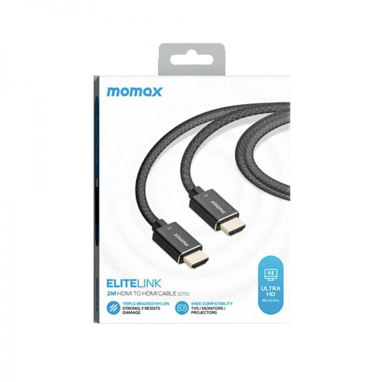 Кабель Momax HDMI to HDMI 2.0 Elite Link 2m (Black)