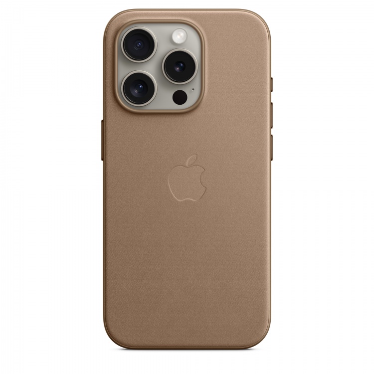 Чохол Apple FineWoven для iPhone 15 Pro with MagSafe (Taupe)