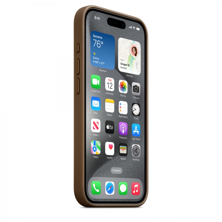 Чохол Apple FineWoven для iPhone 15 Pro with MagSafe (Taupe)
