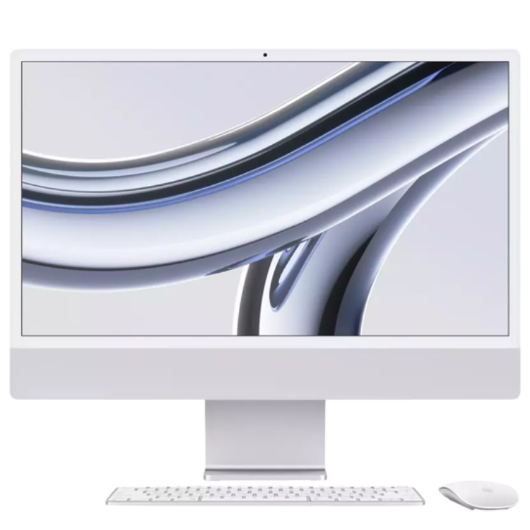 Apple iMac M3 24" 4.5K 8GPU/8RAM/256GB Silver (MQR93) 2023