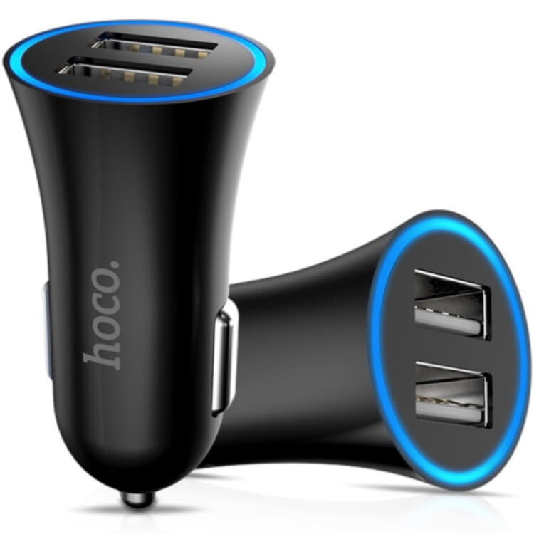 Комплект прикурювач Hoco UC204 Lightning + 2xUSB 2.4a