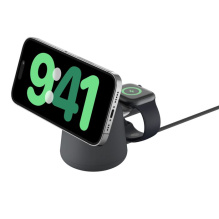 Безпровідна зарядка Belkin 2 in 1 MagSafe (Charcoal Mass)