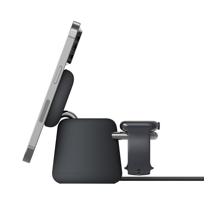 Безпровідна зарядка Belkin 2 in 1 MagSafe (Charcoal Mass)