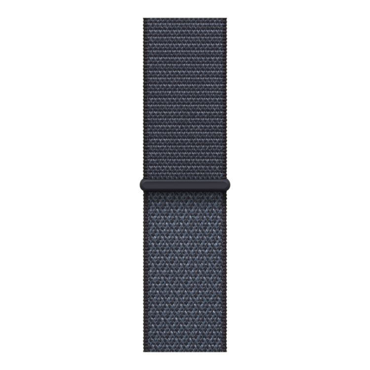 Apple Watch SE 3 GPS, 44mm Midnight Aluminum Case with Anchor Blue Sport Loop