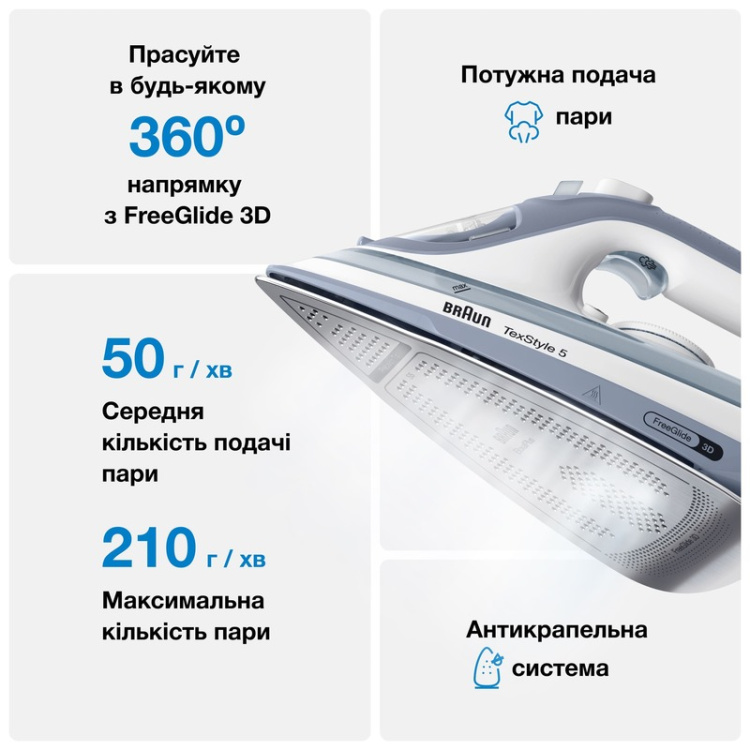 Утюг Braun SI 5078 GY (UA)