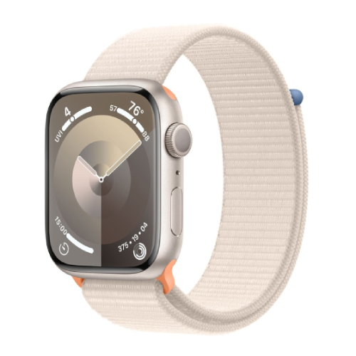 Apple Watch Series 9 GPS 41mm Starlight Aluminum Case with Starlight Sport Loop (MR8V3)