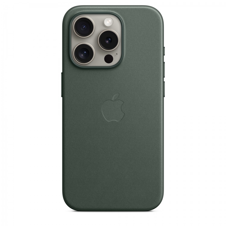 Чохол Apple FineWoven для iPhone 15 Pro with MagSafe (Evergreen)
