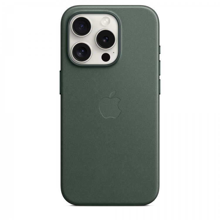 Чехол Apple FineWoven для iPhone 15 Pro with MagSafe (Evergreen)
