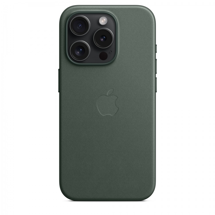 Чохол Apple FineWoven для iPhone 15 Pro with MagSafe (Evergreen)