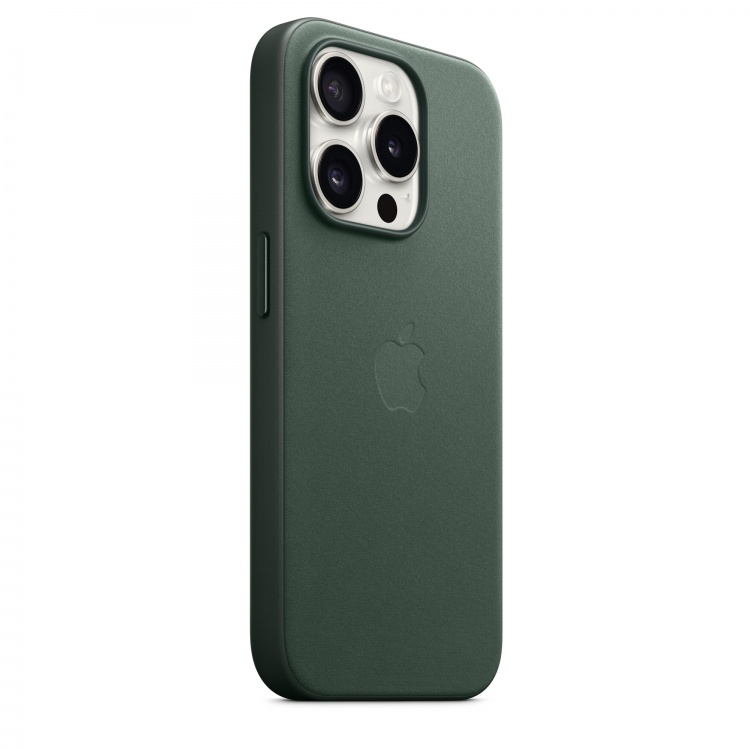 Чохол Apple FineWoven для iPhone 15 Pro with MagSafe (Evergreen)